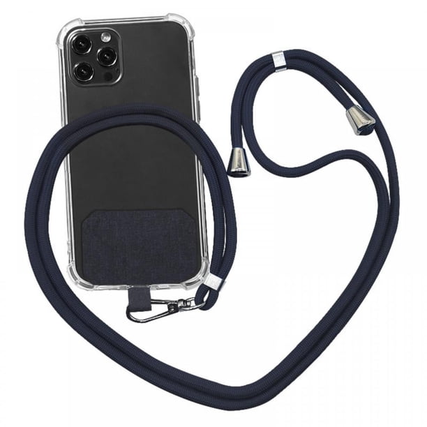Cordón para teléfono celular para funda de teléfono, con correa ajustable para muñeca, compatible con llavero y parche de nailon de seguridad antipérdida para tarjetas fijas para personas mayores,