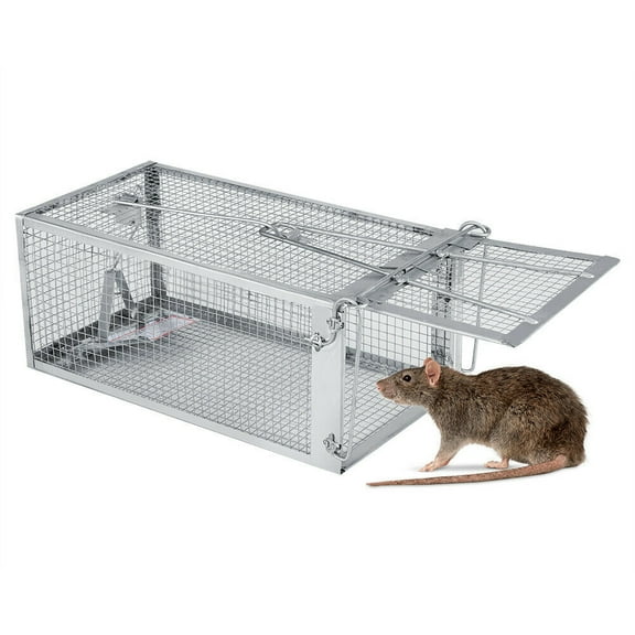 Mouse Trap Rat Trap Rodent Trap Live Catch Cage, Easy to Set Up and Reuse