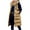 Khaki, variant on Patlollav Flash Picks 65% off Women Long Jacket Warm Pocket Hooded Coat Winter Sleeveless Down Parkas