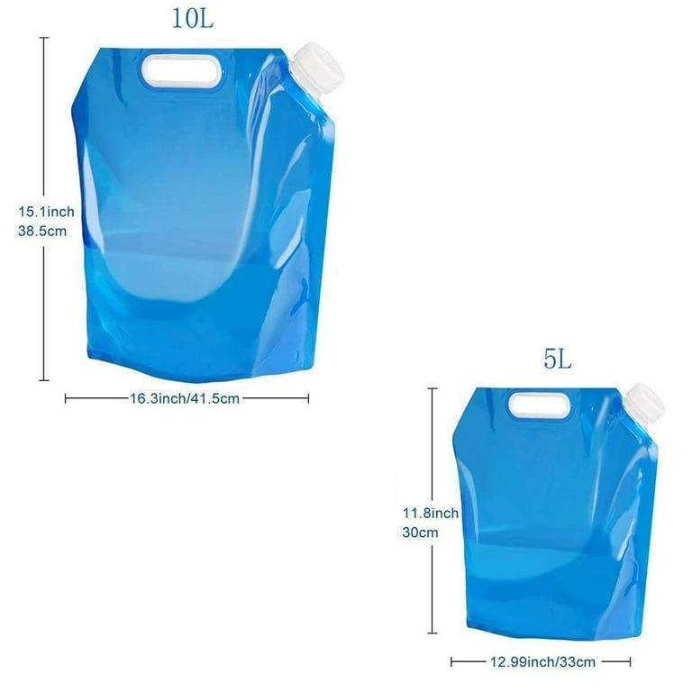 10L/20L Collapsible Plastic Water Tank Container, Portable Waterbob Bathtub  Water Storage Carrier Bag, Emergency Water Jug