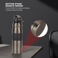 thumbnail image 5 of Stainless Steel Vacuum Insulation Bottle Durable Thermal Sports Cup Water Bottle for Traveling, Black, 22oz, 5 of 5