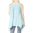 thumbnail image 2 of Sakkas Ligia Womne's Sleeveless Classic Casual Tank Top Loose Fit Summer Tie Dye - Light Blue - One Size, 2 of 5
