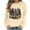 Khaki, variant on Womens Casual Christmas Tee Shirts Striped Sweatshirt Purple Thin Sweaters Lightweight Cardigan Cotton Long Crewneck Sweatshirts Pack Long Sleeve Fall