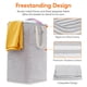 thumbnail image 2 of Cesto de ropa Lifewit, grande, plegable, 80 L, paquete de 2, gris y azul, 2 of 9