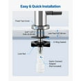 thumbnail image 5 of VEVOR Stainless Steel Faucet, Lead-Free Drinking Water Faucets, Reverse Osmosis Faucet with Solid Brass Valve, High Arch Filtered Water Faucets For Kitchen Sink,Bar Counter,Cafe Shop,Brushed Nickel, 5 of 9