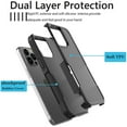 thumbnail image 4 of iPhone 15 Pro Case, 2 in 1 Phone Case for iPhone 15 Pro 6.1 inch ,Takfox Shockproof Protection Heavy Duty Armor Hard Plastic & Rubber Rugged Bumper Cover,Black, 4 of 12