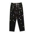 thumbnail image 4 of Daiia Star Silver Glitter Women's Sleep Pant with Pockets and Drawstring,Pajama Pants-Large, 4 of 9