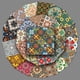thumbnail image 2 of Pegatinas de azulejos con estampado floral bohemio vintage, 50 unidades, 2 of 2