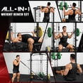 thumbnail image 2 of Smith Machine, 2000LBS Multi-Function Squat Power Rack Cage with Cable Crossover, All-in-One Home Gym Squat Rack with Smith Bar and Training Attachments for Full Body Workouts, 2 of 10