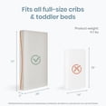 thumbnail image 2 of Dream On Me AirNest Premium 5" Crib & Toddler Mattress, Orange, 2 of 9