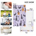 thumbnail image 6 of Yayeee 100% Cotton Hand Towels for Bathroom 16" x 28" Soft Absorbent Kitchen Towel, Purple Halloween Pumpkin, 6 of 7