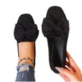 thumbnail image 5 of SuTry Women's Round Toe Flats Bow Decor Slip On Soft Sole Comfortable Casual Walking Shoes(42), 5 of 9