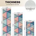 thumbnail image 4 of Pink and Blue Triangular Floral Boho Pattern Kitchen Rugs Sets Of 3,Kitchen Runner Rugs Non Skid Washable,Decorative Kitchen Floor Mats for Kitchen,Sink,Laundry,17"x30"+ 17"x47" + 17"x59", 4 of 6
