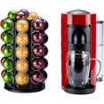 thumbnail image 3 of fafa-Rice Rat VertuoLine Coffee Pod Carousel Holder (40+ Pods, Black Metal & Rubber, 360° Rotate, Space Saving), 3 of 4