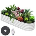 thumbnail image 1 of QinaQin Raised Garden Bed, 8 x 2 x 1 FT Galvanized Steel Outdoor Planter Box with Open-Ended Base Design, 1 of 8