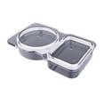 thumbnail image 2 of Ovzne Double Compartment Condiment Container Double Condiment Containers With Lids 2 Compartment Snack Containers Double Compartment Snack Containers For To-go On Clearance, 2 of 8