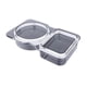 thumbnail image 3 of Xihbxyly Contenedor de Condimentos con Doble Compartimento, Juego de Soporte para Refrigerios, Vaso de Plástico Apto para Alimentos, Práctico para Llevar, Diseño Reutilizable, Organizador de Lonchera, 3 of 7