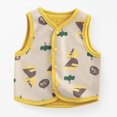 thumbnail image 5 of NIEWTR Baby Boys Girls Fleece Vest Button Down Sleeveless Jacket Cute Kids Fall Winter Waistcoat Outerwear with Pocket, 5 of 8