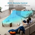 thumbnail image 6 of 15,000 BTUs Portable Air Conditioner - Compact 3-in-1 Cooling, Dehumidifier, and Fan with Remote Control, Ideal for Rooms up to 850 Sq. Ft, Perfect for Home/Office Use, White, 6 of 7