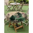 thumbnail image 4 of Outdoor Tablecloth with Umbrella Hole for Patio/Picnic/Party/Camping, Green Pine Tree Waterproof Table Cloth Round Cover Washable, Retro Country Forest Natural Landscape (Dia 60"), 4 of 9