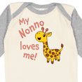 thumbnail image 4 of Inktastic My Nonno Loves me- cute giraffe Boys or Girls Long Sleeve Baby Bodysuit, 4 of 5