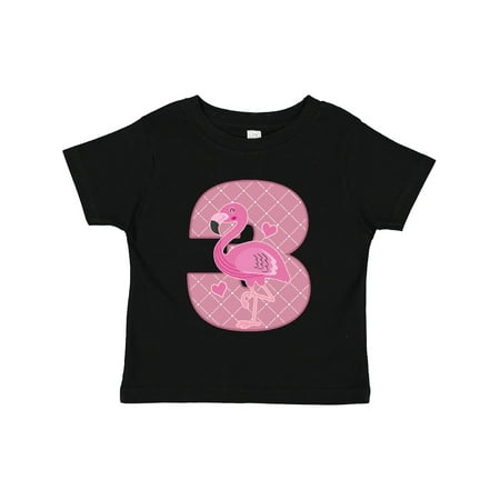 

Inktastic 3rd Birthday Flamingo 3 Year Old Girl Gift Toddler Toddler Girl T-Shirt