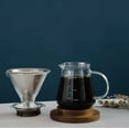 thumbnail image 6 of Ovalware Clear Glass Range Server for Pour-over Coffee/Tea 600ml/20oz 2.5mm Thick Body, 6 of 8