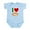 Sky Blue, variant on CafePress - I Love Pizza Infant Bodysuit - Baby Light Bodysuit, Size Newborn - 24 Months