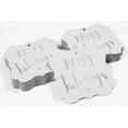 thumbnail image 4 of Inkdotpot Pack Of 50 Real Silver Foil Bracket Shape Paper Tags Happy Holiday Favor Hang Tags, 4 of 7