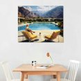 thumbnail image 2 of Nawypu SLIM AARONS Poolside Glamour | Poolside gossip wall art gallery lustre photo, Palm Springs, picture, fine art print 20x16 inch, 2 of 4