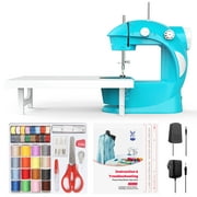 KPCB Sewing Machine Set with 42PCS Sewing Kit Mini Electric Sewing Machine (Blue)