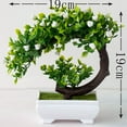 thumbnail image 6 of Fake Artificial Pot Plant Bonsai Potted Pine Tree Home/Office Display Decor Prop White, 6 of 9