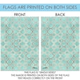 thumbnail image 5 of Toland Home Garden Blue Lattice Lattice Flag Double Sided 28x40 Inch, 5 of 5