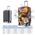 thumbnail image 4 of Lukts Abstract Musical Faces for Elastic Travel Luggage Cover Suitcase Protector Bag,Anti-Scratch,Dust-Proof Washable Suitcase Sleeve For Kid Adult-Medium, 4 of 7