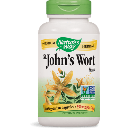 Natures Way Premium Herbal St. Johns Wort Herb 350 mg per capsule 180 (Best Way To Cool Wort)