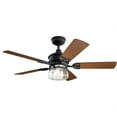 thumbnail image 4 of Ceiling Fan with Light Kit with Transitional Inspirations 19 inches Tall By 52 inches Wide-Distressed Black Finish Bailey Street Home 147-Bel-4187180, 4 of 10