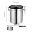 thumbnail image 3 of Food Storage Containers,Coffee Container Airtight Stainless Vacuum Sealed Coffee Canister(1.5L), 3 of 9