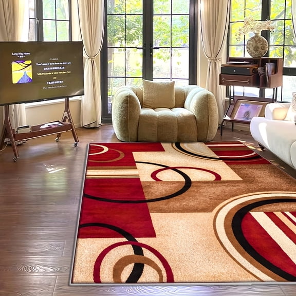 Carpet Carpet Floral Traditional Japanese Style, Exhibition Hall, Room, Abstract Texture Encounter Entrance, Carpet with Creative Patterns to Create an Artistic Space, Suitable for Floor, Bedroom, Ro