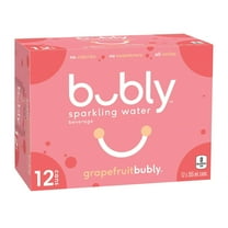 Bubly Grapefruit Sparkling Water Beverage, 12x355ml cans, 4.26L/144 oz