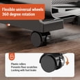 thumbnail image 3 of Adjustable Mobile CPU Stand, Height 2.8in Ventilated PC Floor Cart  for Office, 3 of 7