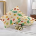 thumbnail image 3 of Outdoor Pillow Cover Tomato Carrot Set of 2 Waterproof Throw Pillowcases Hand Drawn Vegetable Beige Decorative Patio Furniture Pillows for Couch Garden Indoor & Outdoor Use, 3 of 9