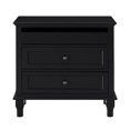 thumbnail image 7 of Leumius 28" Nightstand with Charging Station, Farmhouse Bedside Table with 3 Drawers, USB and Type-C Ports, Storage End Table for Bedroom Living Room Office Black, 7 of 7