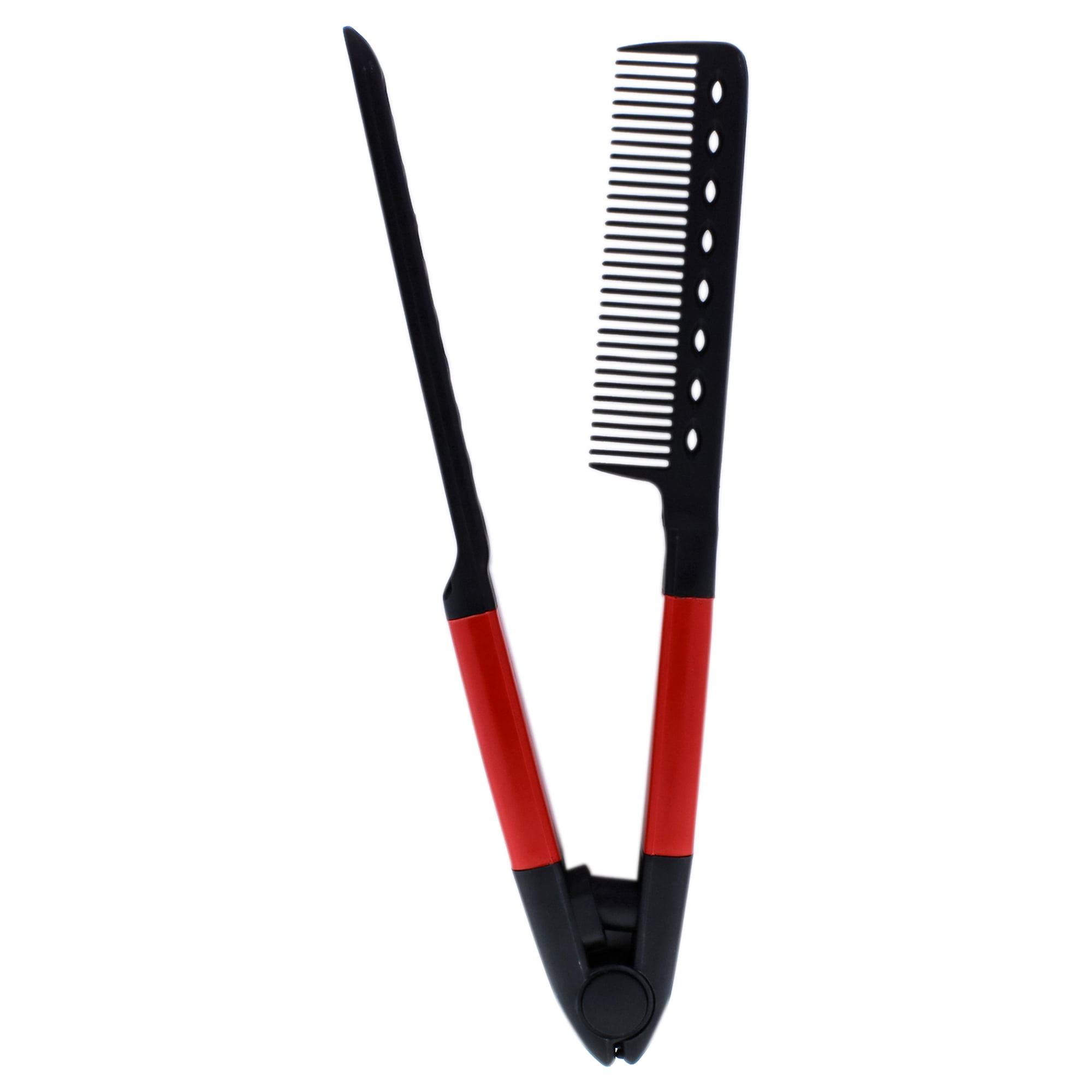 HSI Professional Straightening Comb Red 1 Pc Flat Iron Comb