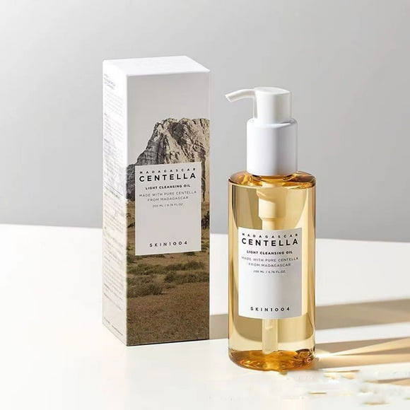 SKIN1004 Madagascar Centella Light Cleansing Oil 6.76 fl.oz, 200ml | Gentle Oil Cleanser for Face, Korean Facial Cleanser, Double Cleansing