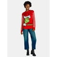 thumbnail image 2 of Dr. Seuss Women’s Grinch Pullover Sweater, Midweight, Sizes XXS-XXL, 2 of 5