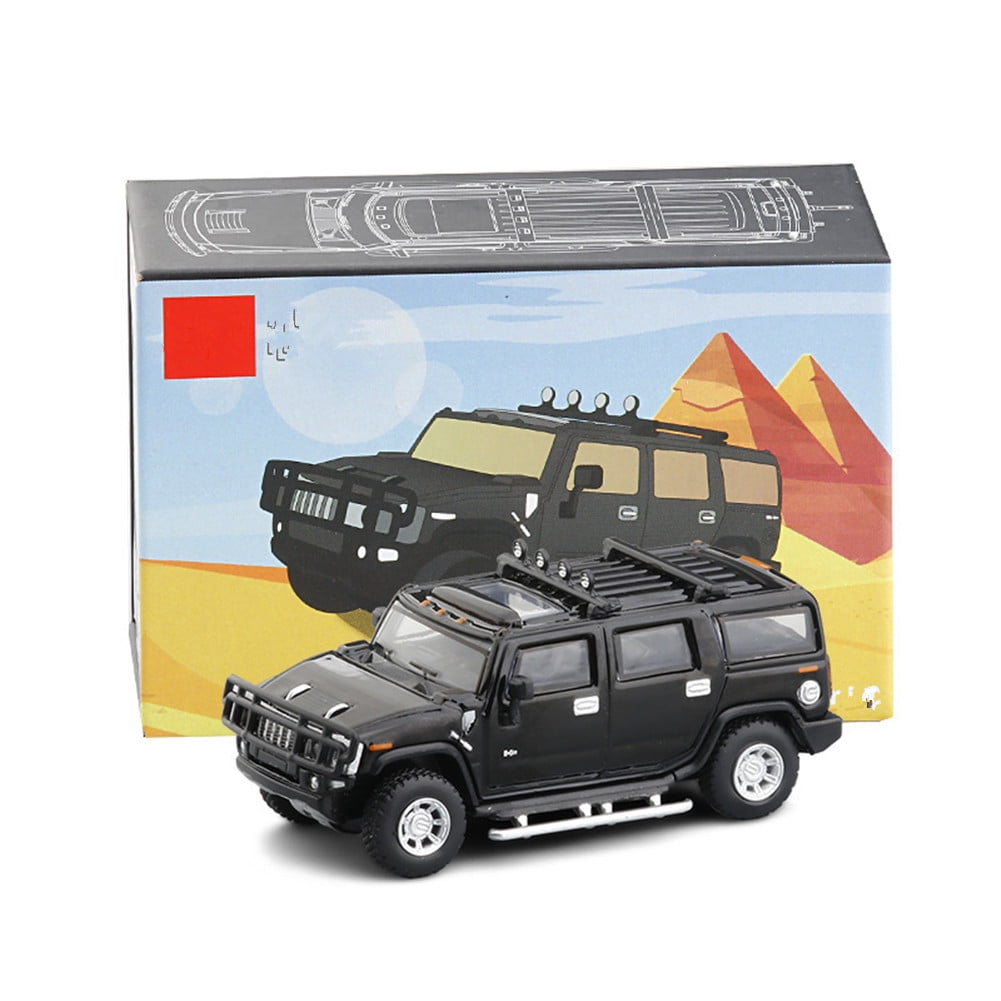 1:64 Zinc Alloy Model Car Diecast Vehicle Gift Collection for Hummer (H2  SUV Off-road) Toy Car for Present Colletion 