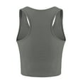 thumbnail image 3 of JIAYUE Women's Tank Tops Casual Solid Color Scoop Neck Racerback Slim Fit For Sports Exercise Sleeveless Female Summer Vest, 3 of 3