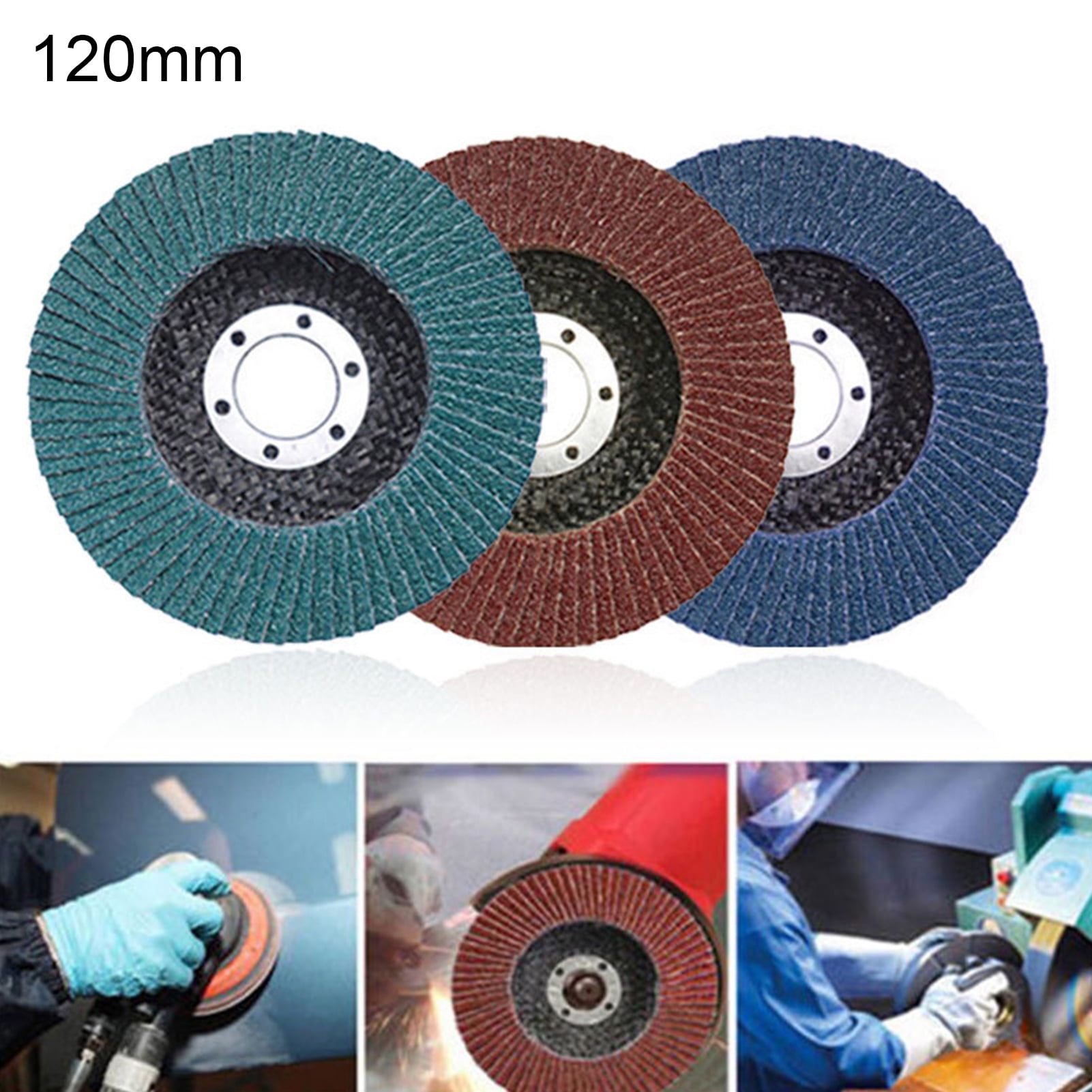 Grinding/Sanding Flap Discs/Wheel for Power Drills 6mm Shank-Wood/Metal/Plastic 