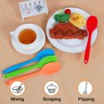 thumbnail image 6 of 4 Pcs Kitchen Cooking Silicone Spatula Heat Resistant Turner Scraper Baking Utensils Red Orange Blue Green, 6 of 7