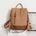 thumbnail image 5 of Women Backpack Purse Waterproof Nylon Anti-theft Rucksack Lightweight Shoulder Bag Beige, 5 of 5